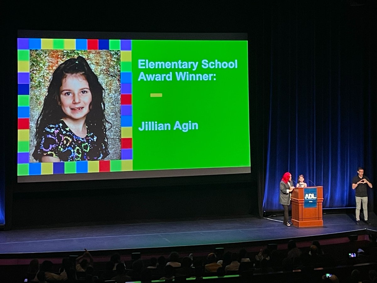 In memory of Cynthia Marks, a dedicated supporter of students and the work of our education office, we recognize 4th grader Jillian, 8th grader Zade and 11th grader Janhitha. These amazing students have shown tremendous dedication to #NoPlaceforHate, and we are excited to honor