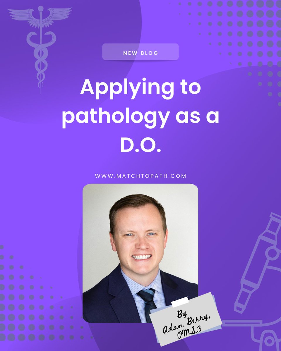 MatchToPath's tweet photo. ✨New Blog Post✨
Applying to #pathology as a #DO
by one of our newest @matchtopath contributors
@Aberry_Med
https://t.co/smaUzQV0Yk
#DOProud @AOAforDOs @NationalSOMA
@Path_SIG @CPathig #PathX #osteoPath #DOPath https://t.co/gsEHLNYqW7