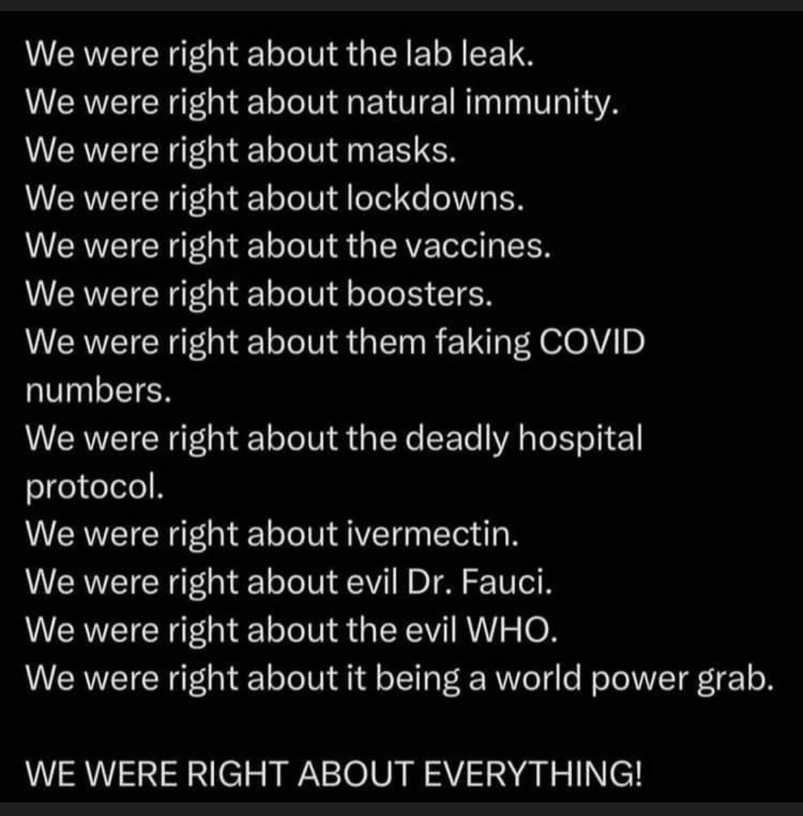 How deep do the lies go, the people involved, and the ongoing attempt of the globalists to create a NWO to try and conquer the world? 
WE WERE RIGHT ABOUT EVERYTHING!! #NEVEREVERFORGET