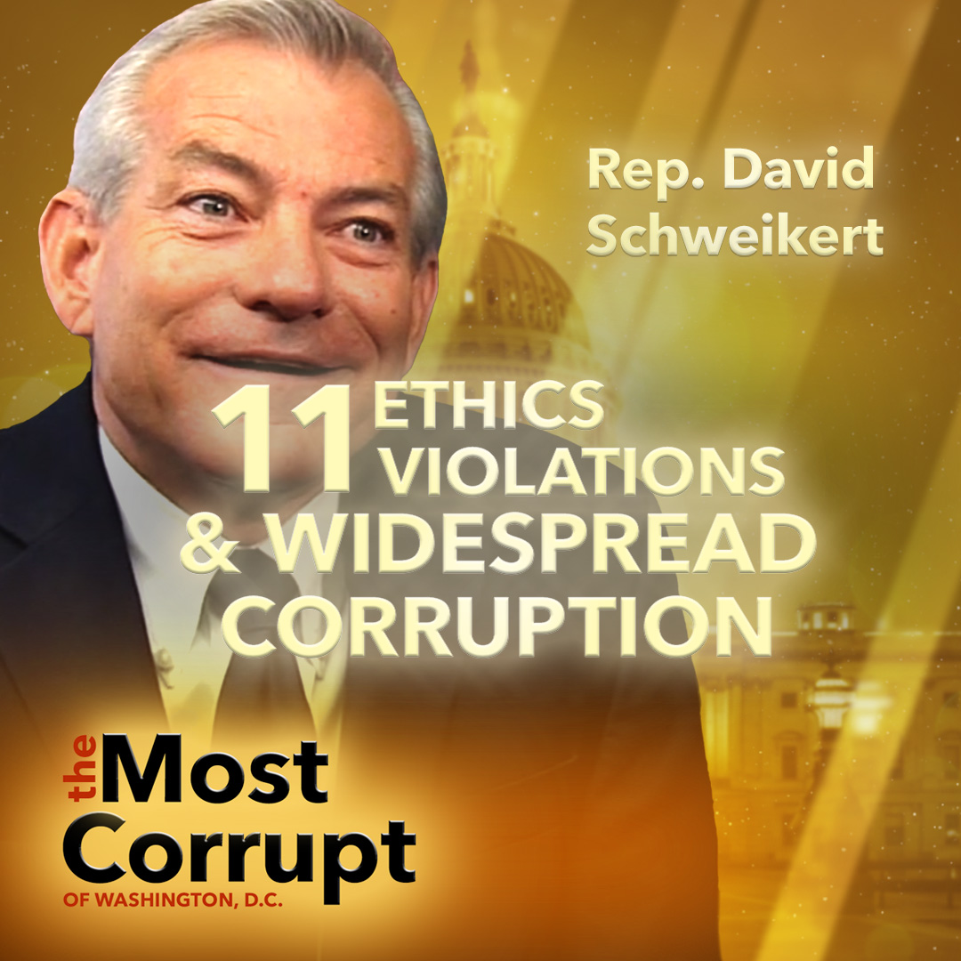 🚨Rep. David Schweikert (#AZ01) has made it on our annual list of #MostCorrupt members of Congress. From being reprimanded for widespread corruption to taking over $1.8 million from corporate PACs, voters deserve to know just how corrupt he is. 🧵See for yourself: