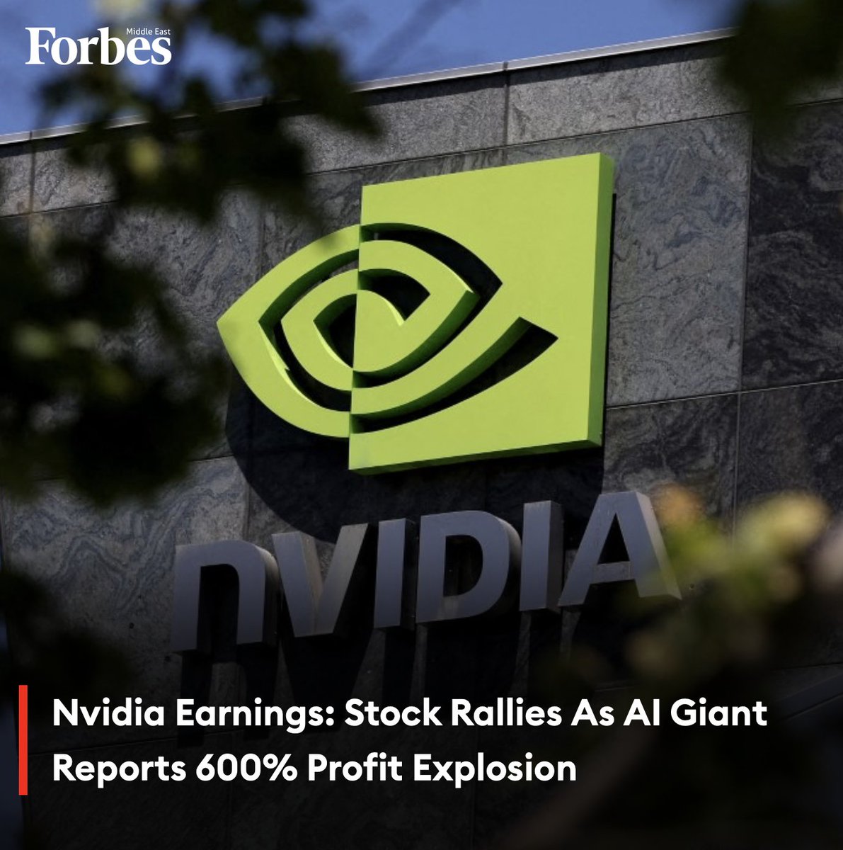 #Nvidia again shattered Wall Street forecasts in its anxiously awaited earnings report, sending shares of the chip designer and artificial intelligence top dog toward a record high. #Forbes For more details: 🔗 on.forbesmiddleeast.com/z0vv