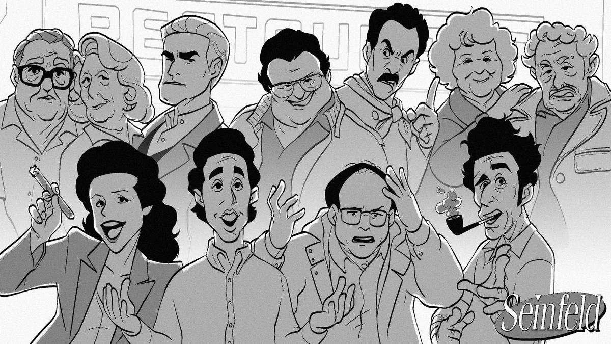 *cue synth bass*

Had a lot of fun with this one. I'm particularly proud of Newman.

#seinfeld #caricature #caricatures #seinfeldcaricatures #jerryseinfeld #georgecostanza #jasonalexander #elainebenes #julialouisdreyfus #kramer #cosmokramer #michaelrichards #newman #wayneknight