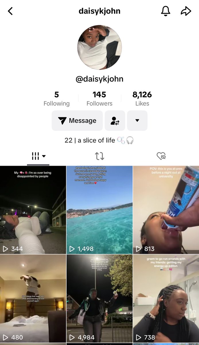 DaisyKJohn1's tweet photo. support the new TikTok guys! Just a girly pop trying to get to 1k 💌
https://t.co/eSGy0VuwqI
Appreciate it x
#tiktok #roadto1k #girlssupportgirls https://t.co/oIu6jlcv6H