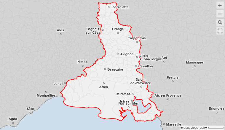 J'ai créé, par curiosité, le département du Bas-Rhône. La plus grande ville est Avignon (90 000 habitants), suivie d'Arles et Martigues (50 000 chacun), puis de Salon de Provence et Istres (45 000). Comment ce département a voté lors des présidentielles de 1995 à 2022 ⬇️