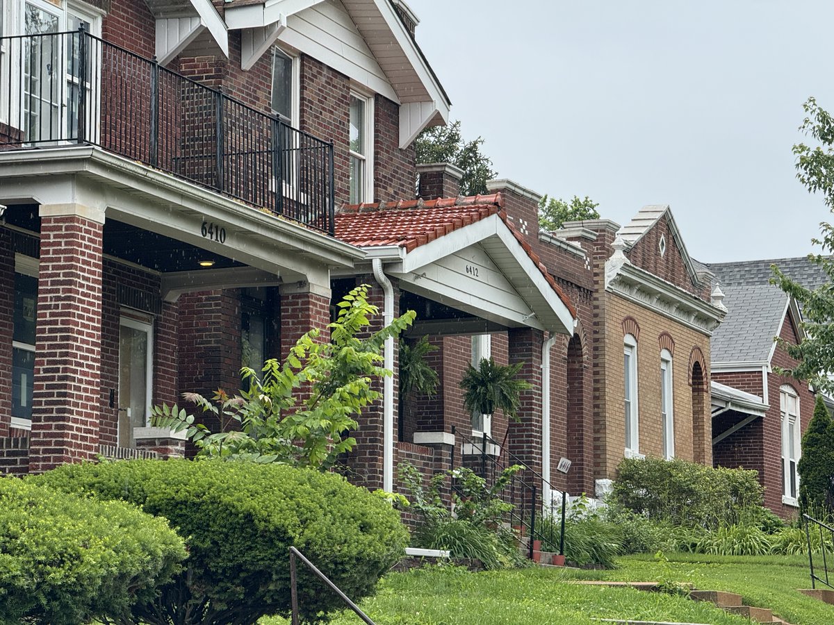 Houses on West Park in Dogtown, St Louis