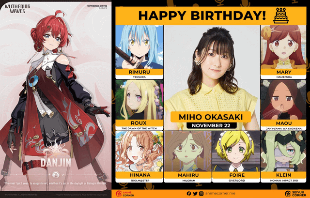 WutheringW0rld's tweet photo. (✨) Jap Voice Actor famosos de personajes de Wuthering Waves 

#wutheringwaves #Wuwa https://t.co/O3Uh7RFDNk