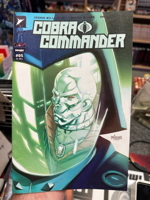 Cobra Commander #5 hit stands today and it marks the final issue from @Williamson_Josh, @AndreaMilanaArt @LeoniAnnaLisa86! Destro meets the Commander for the first time and it's a meeting they will not soon forget! Phenomenal issue that has us VERY excited for Destro #1!