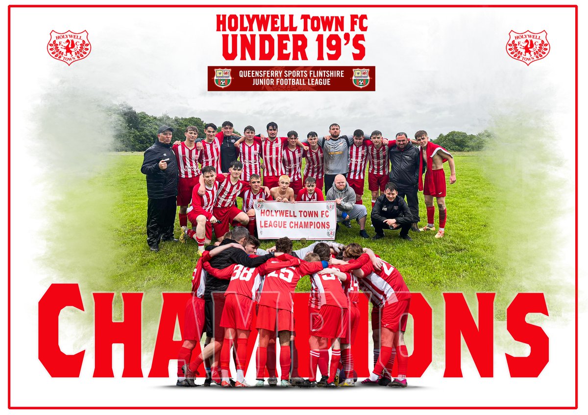 HolywellTownFC's tweet photo. The trophies keep coming to the 'Town'

Following the success of the first team, the U19s have also succeeded in becoming Champions of their respective division. 

Well done lads.

#UTYW https://t.co/vsUUhikq74