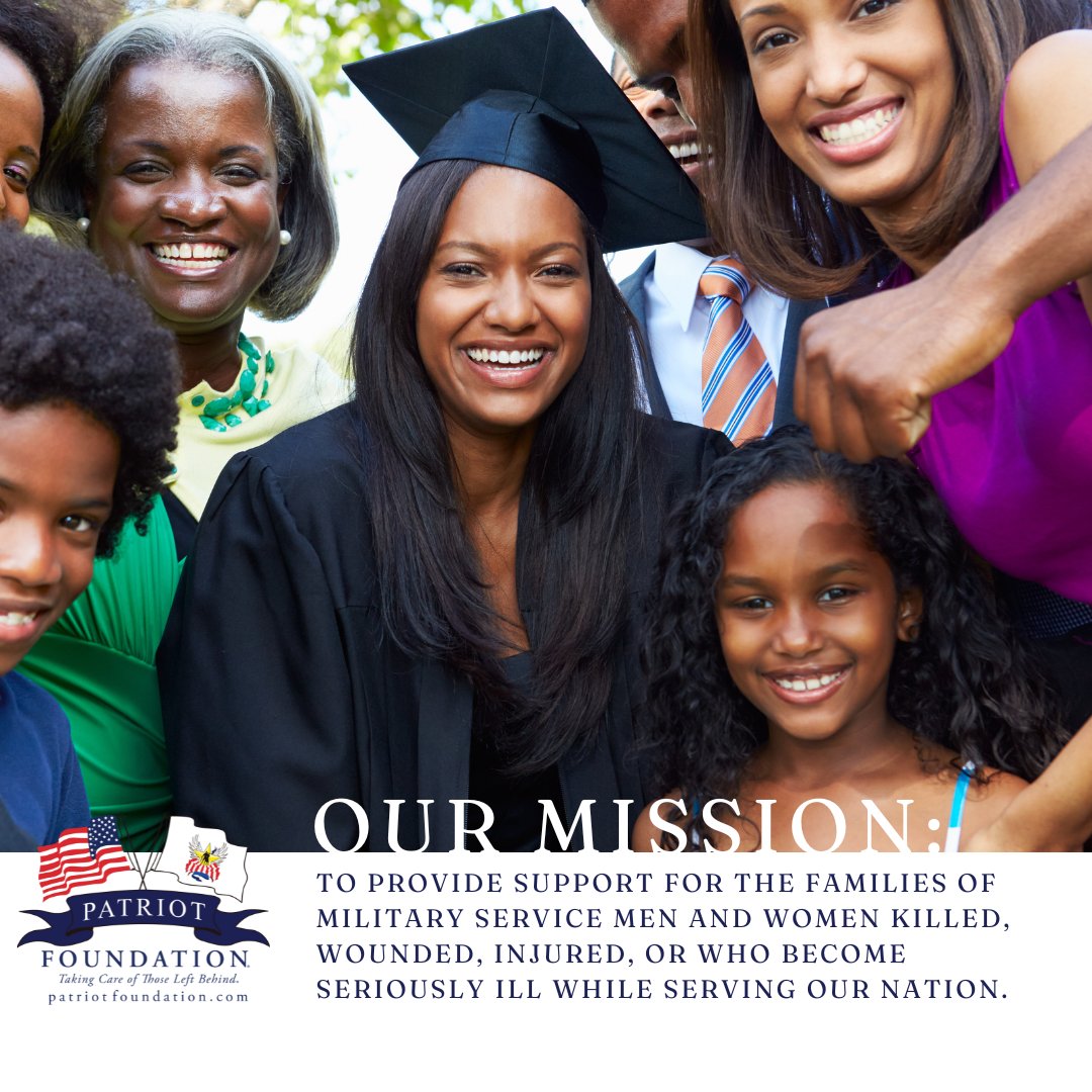 Since 9/11 we have been driven by one mission. Now we are asking you to join the fight. Your #donations to PatriotFoundation.org will make a real difference in the lives of #MilitaryFamily members pursuing a better life through #HigherEducation.

#Scholarships #SupportOurTroops