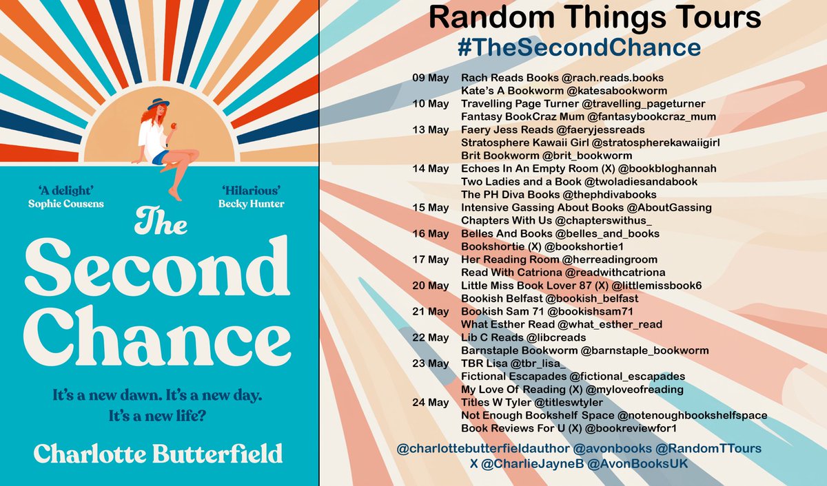 A delightful read, a reminder that it’s never too late to figure out what really matters in life - my review of #TheSecondChance by @CharlieJayneB is on Instagram for my stop on the #BlogTour instagram.com/p/C7SCJAFAqx5/… @AvonBooksUK @RandomTTours