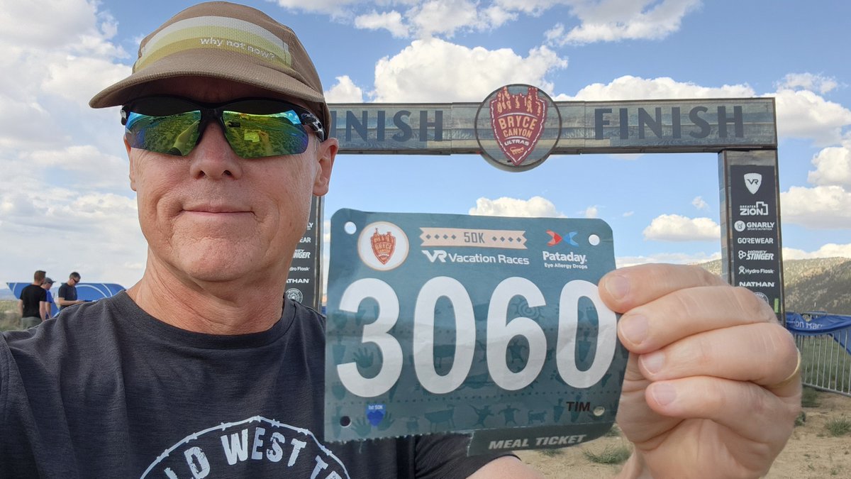 timhackbardt's tweet image. 1st 50K Ultra Race Re-cap: Perfect weather for Bryce Canyon Ultra 50K. Nutrition, hydration, &amp;amp; aid station strategy right on. Ahead of goal at 19 miles. Ankle injury at mile 23. Still placed 3rd in the age group. Without injury would have easily won.