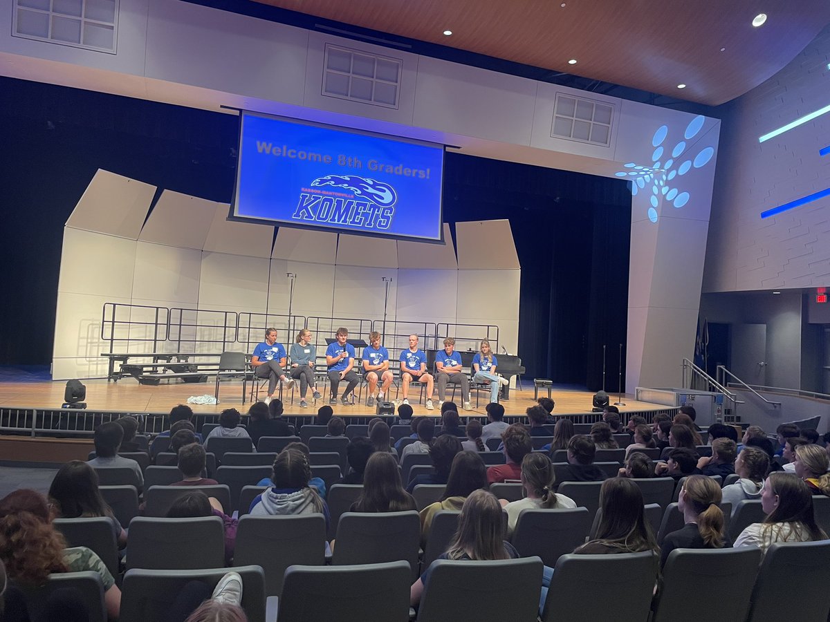 KassonMantorville HS (@kmkometshs) on Twitter photo Two excellent panels of <a href="/KMLINKCREW/">KMHS LINK CREW</a> leaders answering 8th grade questions and providing advice. Get involved, be yourself, ask for help, use your class time, meet new people, be nice, relax and enjoy your years here. #JuniorSeniorWisdom Two excellent panels of <a href="/KMLINKCREW/">KMHS LINK CREW</a> leaders answering 8th grade questions and providing advice. Get involved, be yourself, ask for help, use your class time, meet new people, be nice, relax and enjoy your years here. #JuniorSeniorWisdom