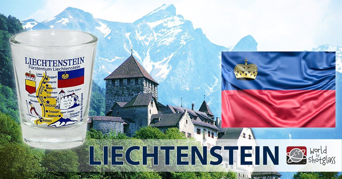 LIECHTENSTEIN is officially the Principality of Liechtenstein and is a German-speaking microstate in Alpine Central Europe. Get your special LIECHTENSTEIN products today: bit.ly/2Z2sEob #LIECHTENSTEIN #WorldByShotGlass #VisitLIECHTENSTEIN