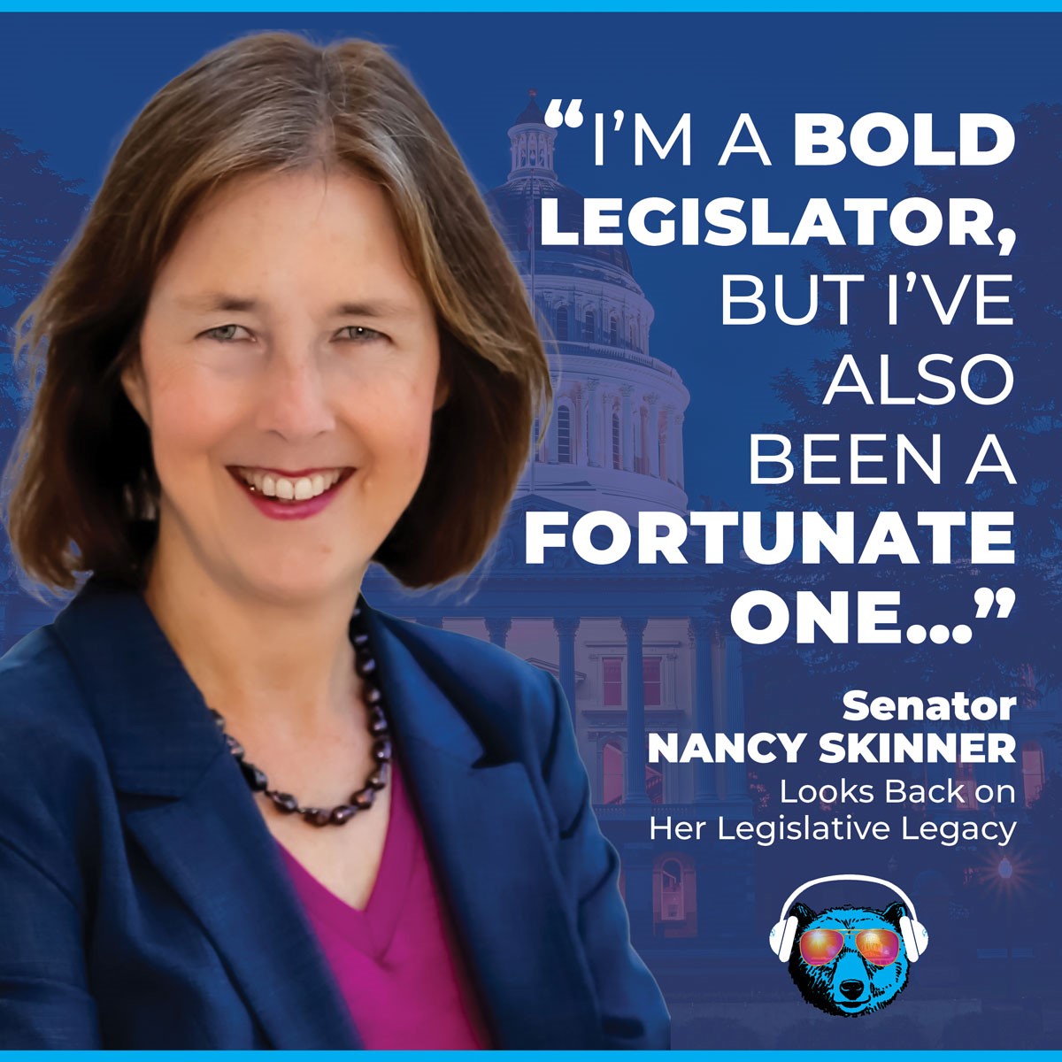 With her time in the legislature ending this fall, @NancySkinnerCA talks to @ThenTheresCA about her progressive public policy she takes pride in, the gender equality fight she has championed...& the little granddaughter who brings her joy. Listen! thentherescalifornia.libsyn.com/senator-nancy-…