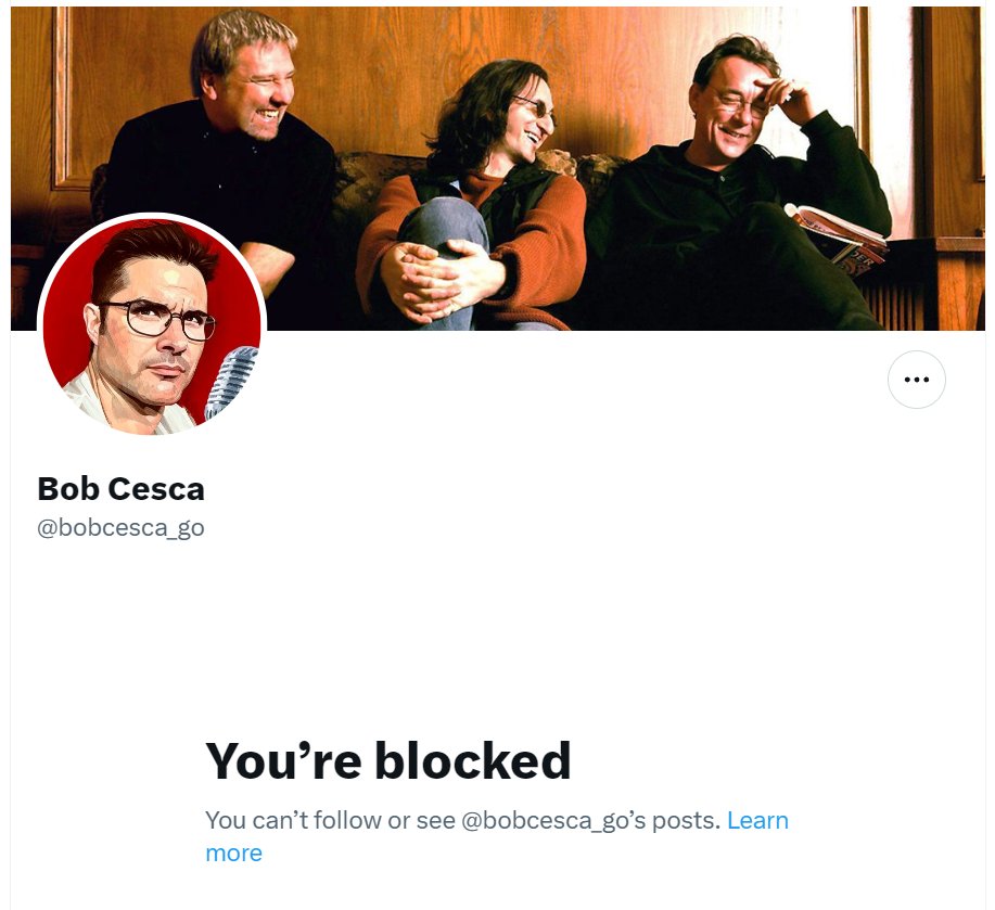 Bobby boy apparently can't handle criticism of Alzheimers Adolf, rages and blocks people when they point out that those of us who buy our own groceries understand the economy isn't actually as glorious as MSNBC keeps saying it is.