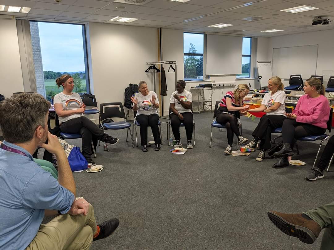 Brilliant, thought-provoking #RCNGreaterBristolBranch Pride meeting and CPD event. Such a kind and supportive space, learning so much from each other. 🏳️‍🌈