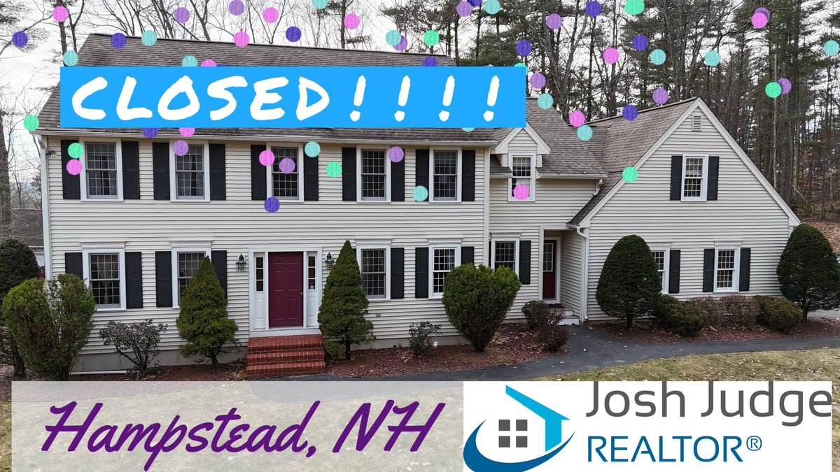 nhjoshjudge's tweet image. It’s been a pretty good week for my home listings. I put one home under agreement and closed on two others. Being a listing agent is my passion.