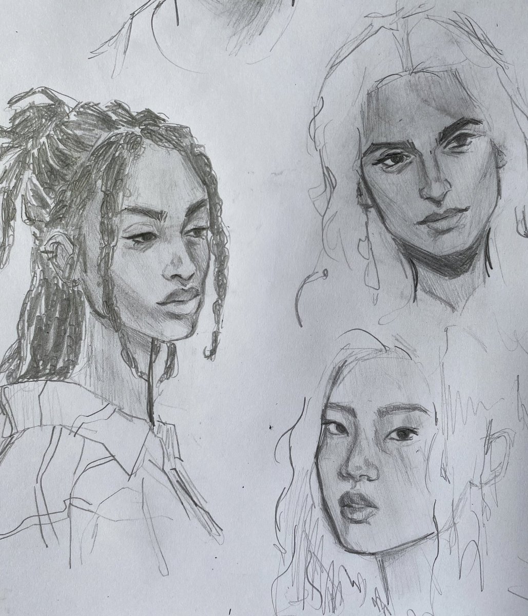 doodling practice faces again 