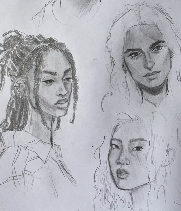 doodling practice faces again 