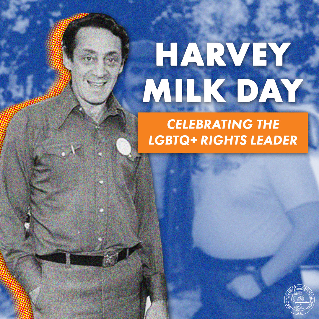 On #HarveyMilkDay, we honor the legacy of a trailblazer who fought tirelessly for LGBTQ+ rights and equality in California. We continue our work to build a more inclusive society where everyone can live authentically and without fear. 🏳️‍🌈