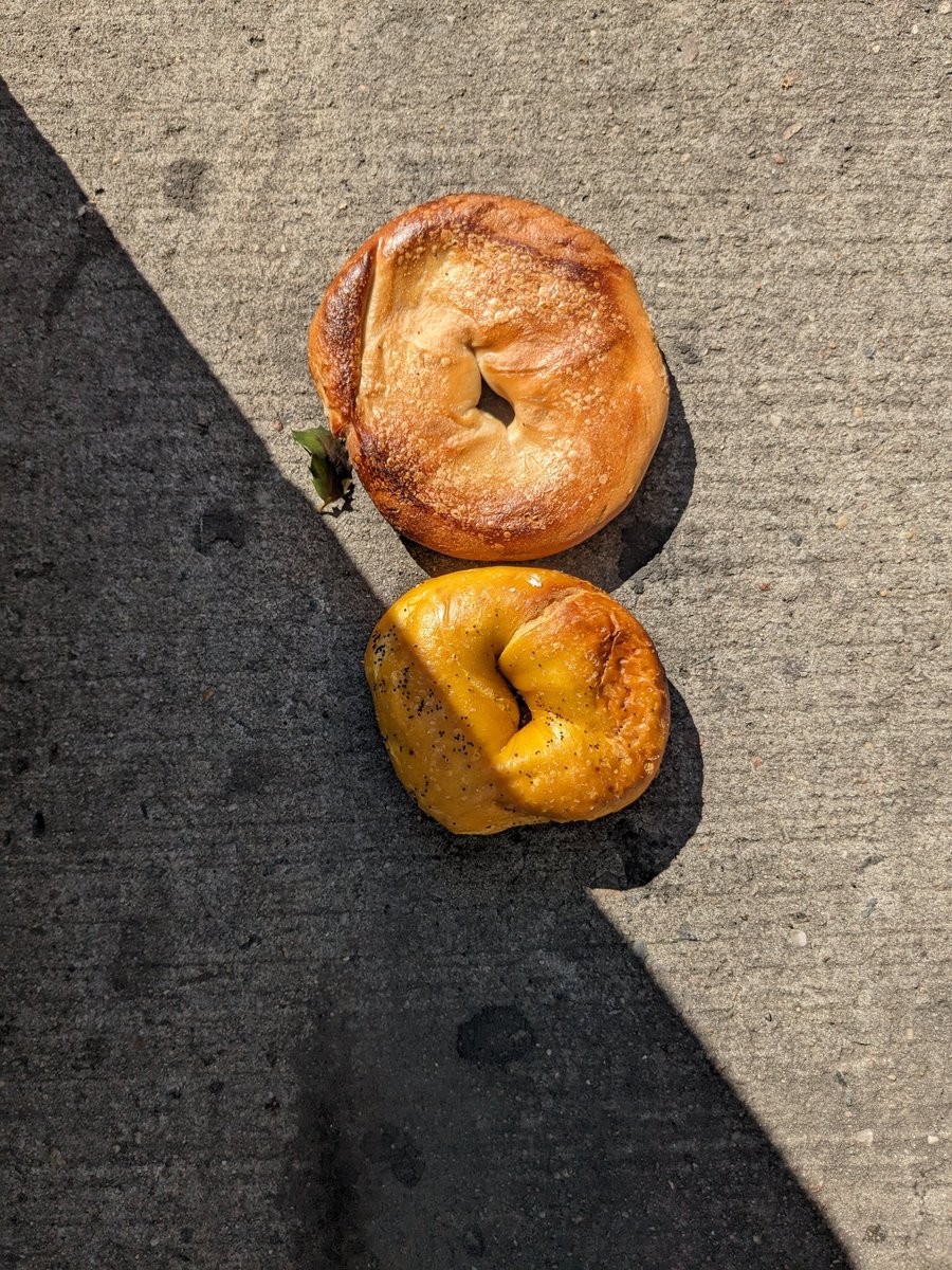 A flagel and a bagel, together again at last, 14th St