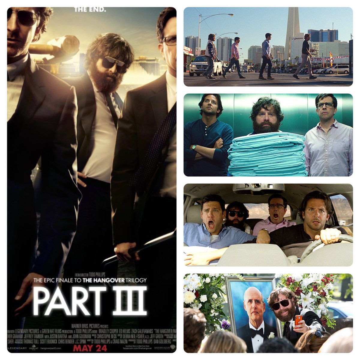 The Hangover Part III celebrates 11th anniversary today.
#thehangoverpart3 #thehangover3 #hangover3 #hangoverpart3 #bradleycooper #bradleycooperfans #edhelms #zachgalifianakis #toddphillips #warnerbros #warnerbrosstudios #warnerbrospictures #warnerstudios #warnerbrothers