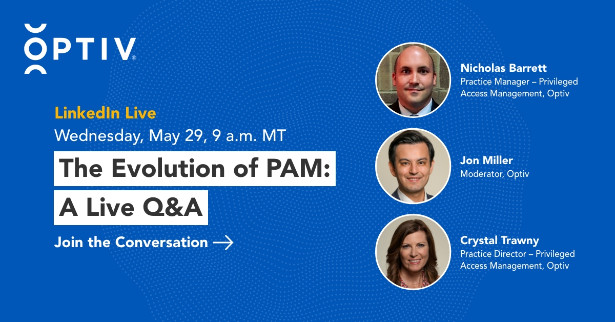 Securing your most critical assets can be challenging. Privileged Access Management (PAM) can help. How so? Join our live Q&A as we discuss the evolution of PAM and more. 🗓 #Cybersecurity Submit a question to join the conversation: direc.to/kNp5