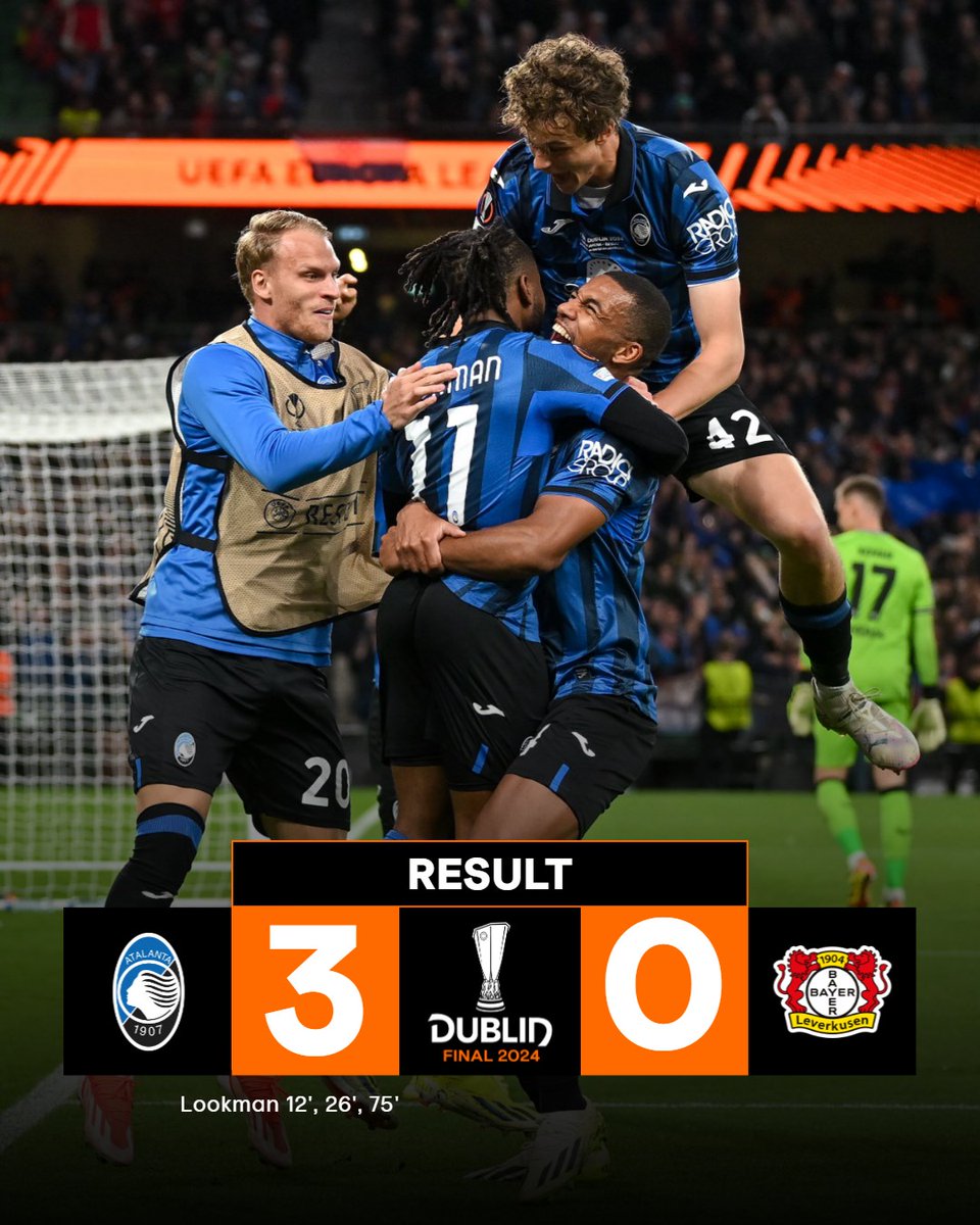 Atalanta are the first side to defeat Bayer 04 Leverkusen in 361 days ending their 51-game unbeaten run and becoming the fifth Italian side to win the UEFA Cup/Europa League. Congratulations @Atalanta_BC #ATAB04 #AtalantaBayer04 #UELFinal   #KobbyKyeiSports