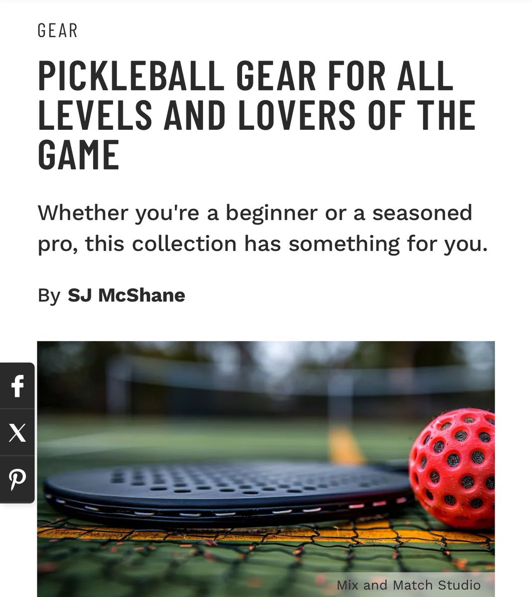 PICKLEBALL GEAR FOR ALL LEVELS AND LOVERS OF THE GAME Whether you're a beginner or a seasoned pro, this collection has something for you. By SJ McShane Read Article: muscleandfitness.com #fitnessgear #gear #productnews #products #sportsgear #traininggear