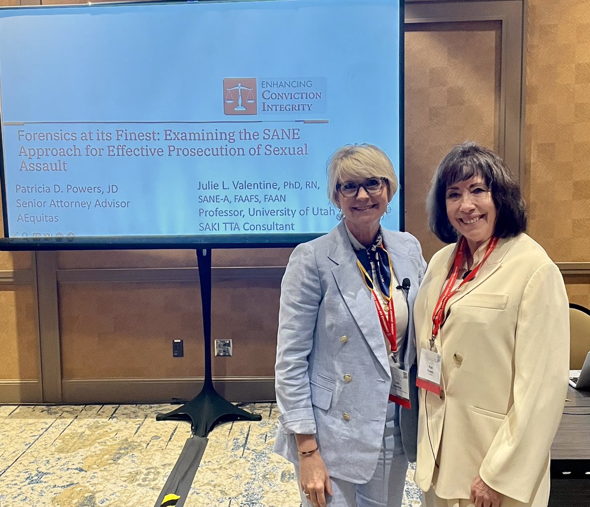Always an honor to present alongside the amazing Patti Powers with <a href="/AEquitasResourc/">AEquitasResourc</a>. An inspiring few days with hundreds of multidisciplinary partners in Dallas, Texas at the Conference on Crimes Against Women - all working together  to end gender-based violence #nationalccaw