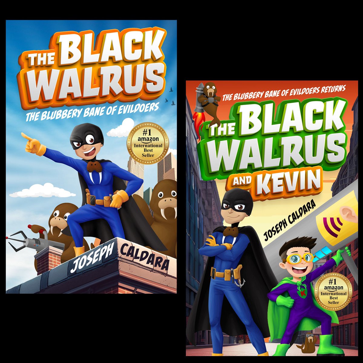 The Black Walrus and Kevin is an Amazon International bestseller! Check out this and the first book in the Black Walrus MG adventure comedy series by @Joseph_Caldara. Pick it up here: bit.ly/blackwalrusand…

#booktok #superherobooks #IARTG #middlegradeadventure #middlegradereads