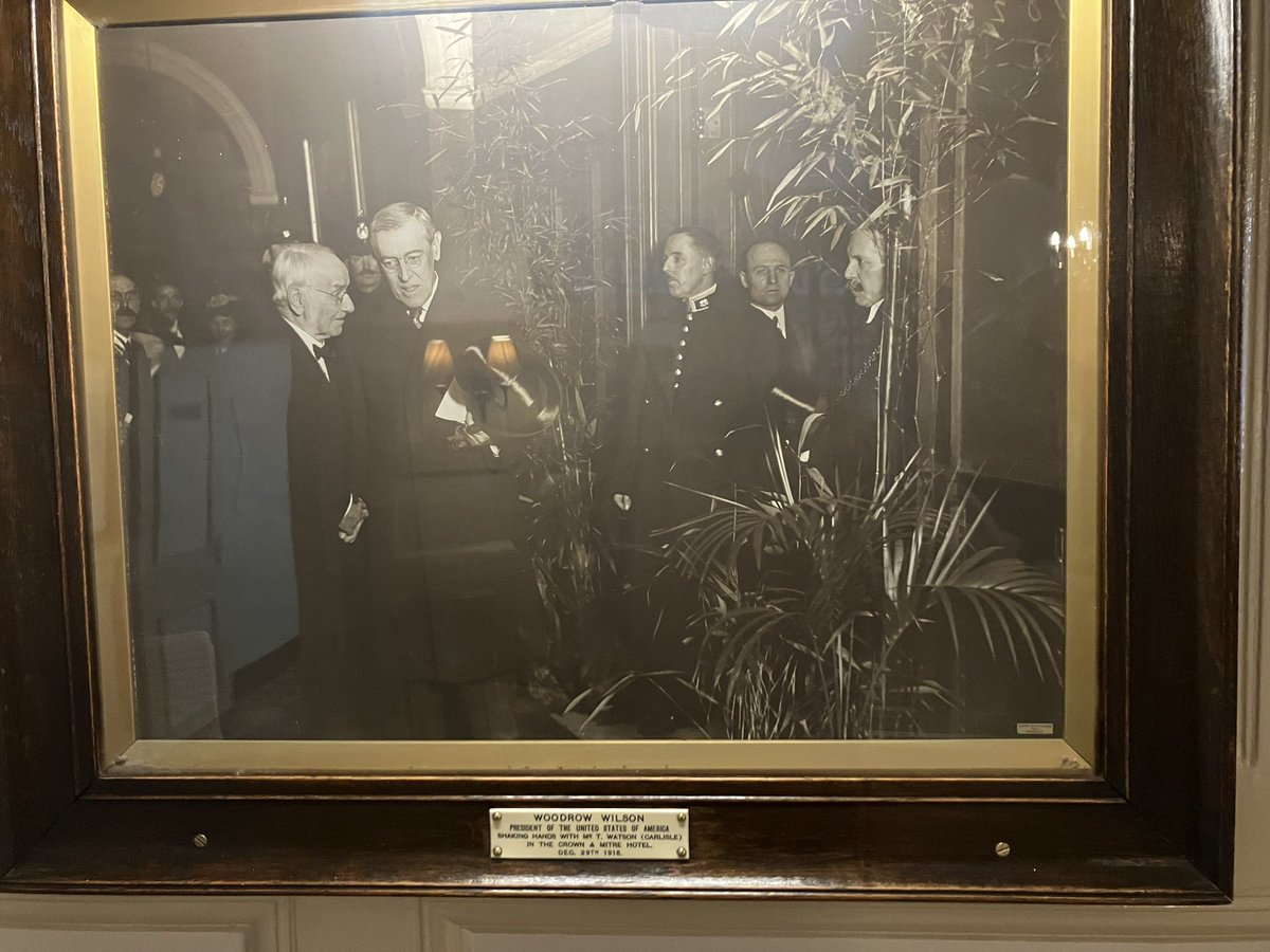 danpitt7's tweet photo. This is not a great photo but my view is, if the hotel was good enough for Woodrow Wilson, it’s good enough for me. Not sure if he had a Corby trouser press. https://t.co/mI3QGZHtD7