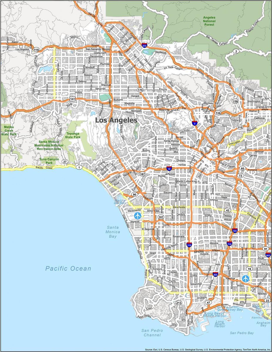 Here is a map of the Los Angeles metropolitan region without the city of LA's municipality borders. If you are able to identify which communities are/aren't within the city limits then you can talk to us about what is 'really Los Angeles'.