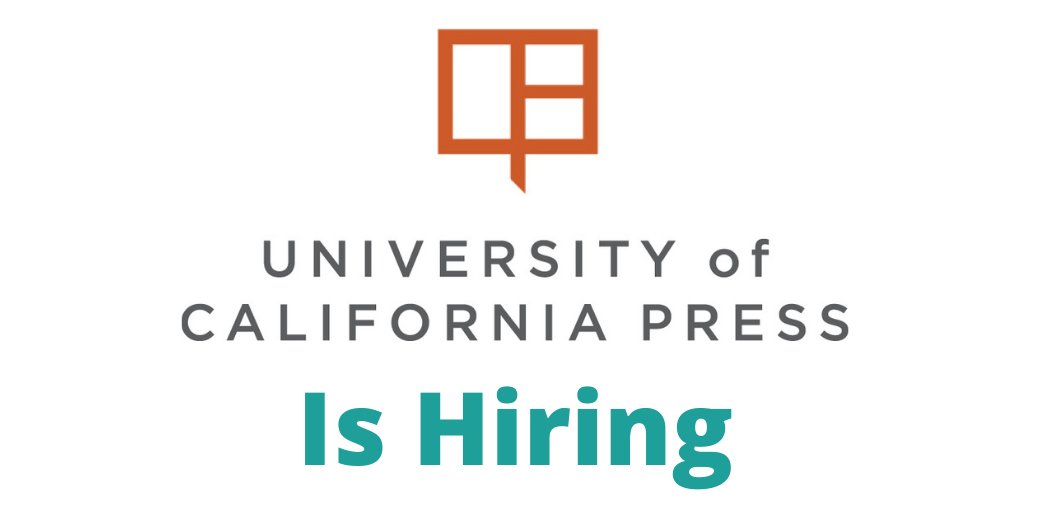 Now Hiring! UC Press seeks a Senior Editor for our lists in premodern history, world history, and religion: content.ucpress.edu/jobs/Senior-Ed… #NowHiring #Editor #PublishingJobs