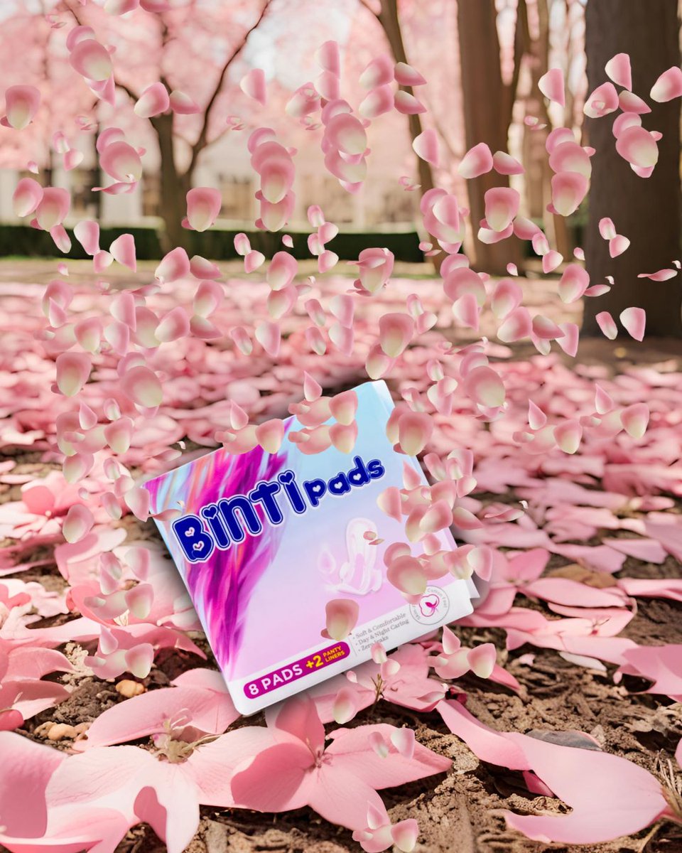 Allow your periods to feel like a walk in a flower garden by using @bintipads_ke . Graphics By Power Galore