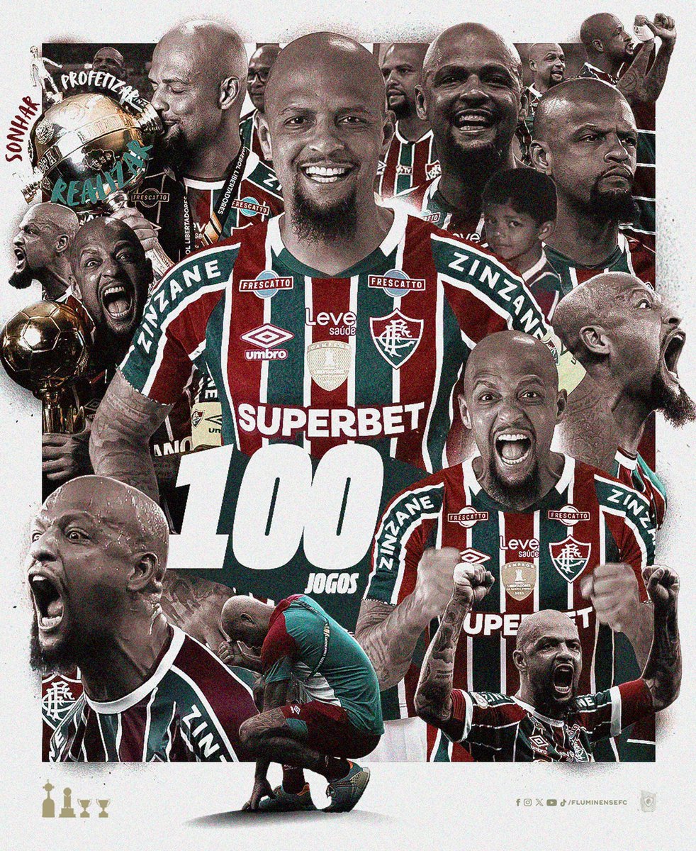 Capitão, ídolo, referência… 𝐕𝐄𝐍𝐂𝐄𝐃𝐎𝐑! Desde o dia 13 de dezembro de 2021, Felipe Melo vive por este clube e luta diariamente por estas cores. Neste período, dois cariocas, a @libertadoresbr e a @conmebolrecopa. A marca de 1️⃣0️⃣0️⃣ jogos é gigante, mas apenas mais um