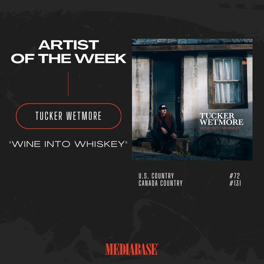The Mediabase Artist to Watch of the Week is Tucker Wetmore with 'Wine into Whiskey'. The song is currently rising on both the Mediabase U.S. and Canada Country Charts!

#Mediabase #ArtistToWatch #Radio