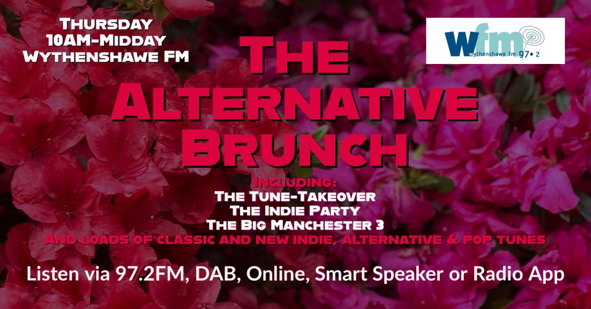 The Alternative Brunch Radio Show (@thealtbrunch) on Twitter photo Live on <a href="/wfm972/">Wythenshawe FM Radio (97.2FM), DAB & Smartspeaker</a> Thursday morning between 10AM & Midday. Including new tunes from <a href="/alexspencerUK/">Alex Spencer</a>, <a href="/PetTwinox/">Pet Twin</a> & <a href="/ThePanamasBand/">The Panamas</a> 🎉
Ask your smart speaker to play Wythenshawe FM Radio! Live on <a href="/wfm972/">Wythenshawe FM Radio (97.2FM), DAB & Smartspeaker</a> Thursday morning between 10AM & Midday. Including new tunes from <a href="/alexspencerUK/">Alex Spencer</a>, <a href="/PetTwinox/">Pet Twin</a> & <a href="/ThePanamasBand/">The Panamas</a> 🎉
Ask your smart speaker to play Wythenshawe FM Radio!