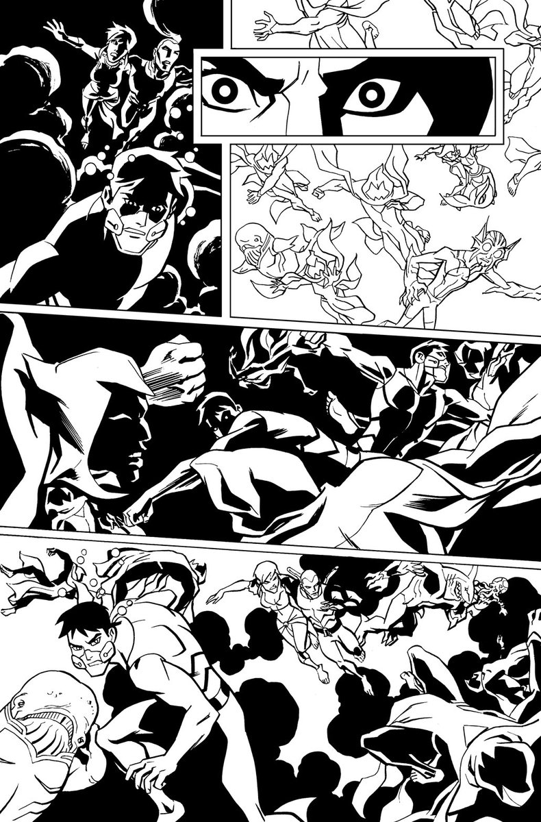 #YoungJustice #15 page 12. #Superboy #Aqualad #KingShark #Blubber #LagoonBoy #Tula