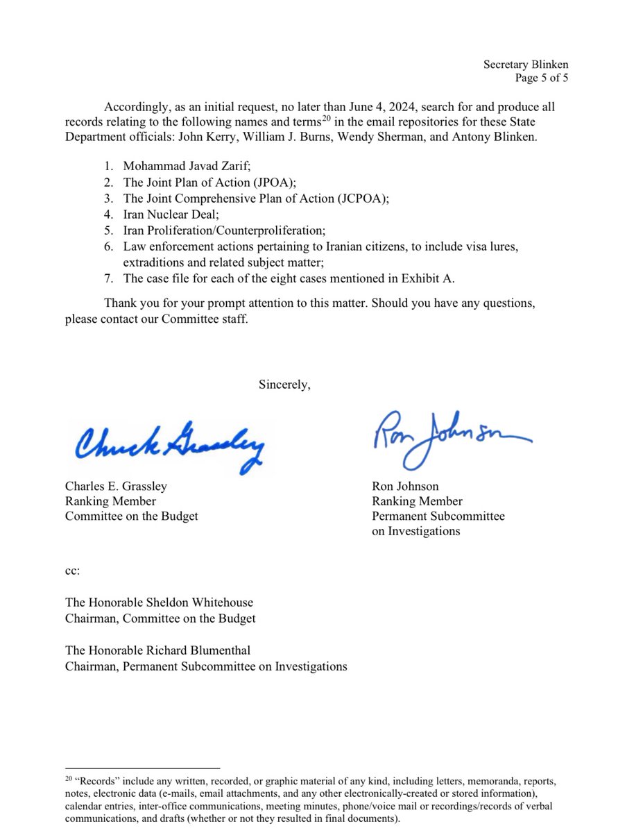 #BREAKING The Obama-Biden @StateDept 'actively interfered' to prevent the FBI from executing arrest warrants on individuals illegally in the US who were allegedly supporting Iran’s financial efforts to develop weapons of mass destruction, whistleblowers told senators