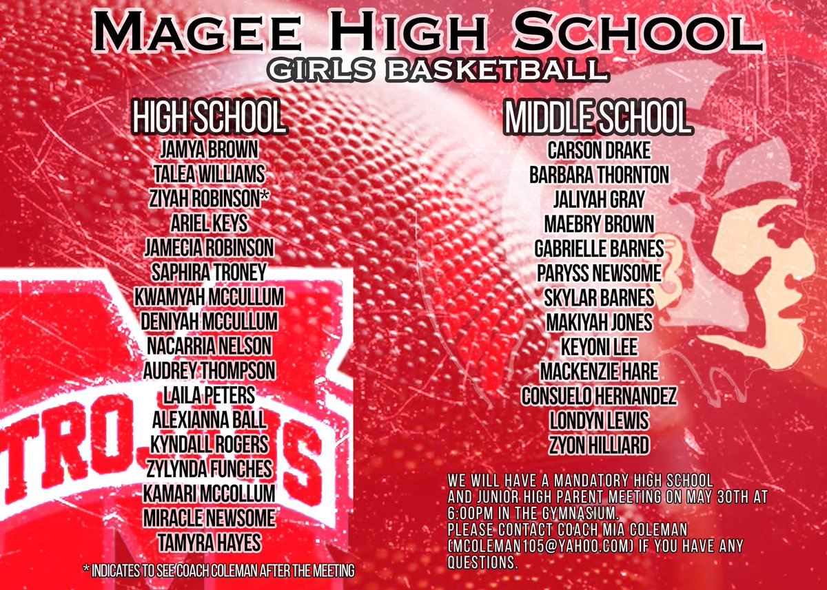 Magee High School Lady Trojans Basketball tweet media