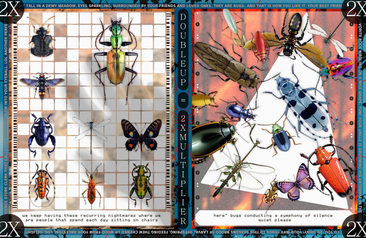 📷 ✨SNAPSHOT TOMORROW 8PM EST🫴🐞🪲🦋
Double up on bugs, right in time for summer. 

One FREE mint PER BugLife Online NFT held at the time of the snapshot.

Don't have a wallet full of bugs yet? Won't get a better entry than this~ grab one via the mint link or secondary.
