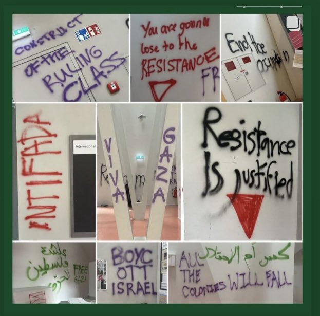 Gerade vor dem Hintergrund des heute publizierten Videos von der Entführung der jungen israelischen Soldatinnen sind die Parolen, die heute von Studierenden an die Wände der sozwis. Fakultät der Humboldt Universität während der Besetzung geschmiert wurden, umso verstörender. 1/