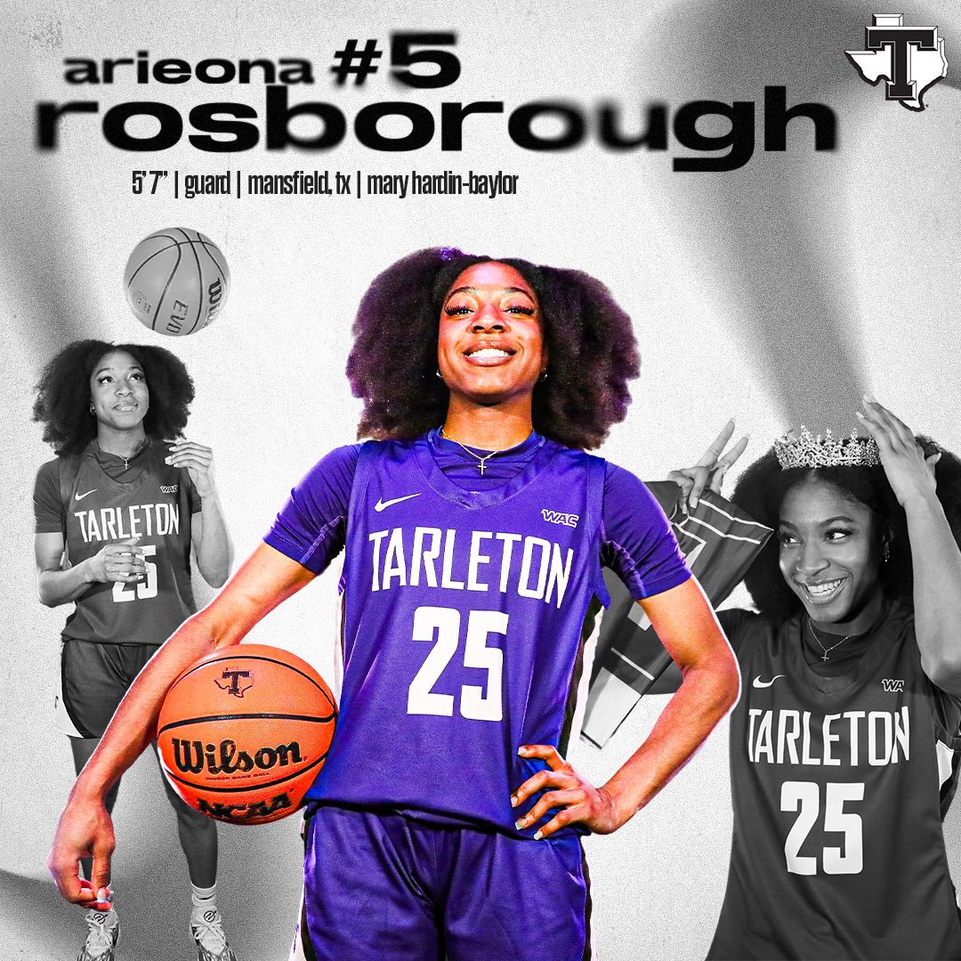 TarletonWBB's tweet photo. Arieona Rosborough has earned tons of awards in her career, including player of the year and defensive player of the year…now she’s taking her talents to Stephenville! 🔥 

Welcome @arieona_rose5!

Story: https://t.co/kxbMz6KMOB https://t.co/sjy9tnv7F3