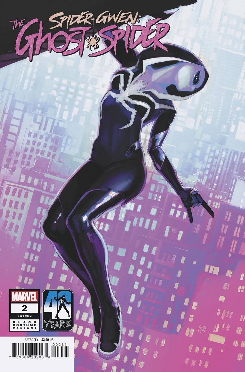 Thank you so much to everyone picking up the first issue of our new Spider-Gwen ongoing series today. Excited to finally have this story in your hands. And here's a look at the black costume variant for issue #2 by @HansStephanie. 🖤