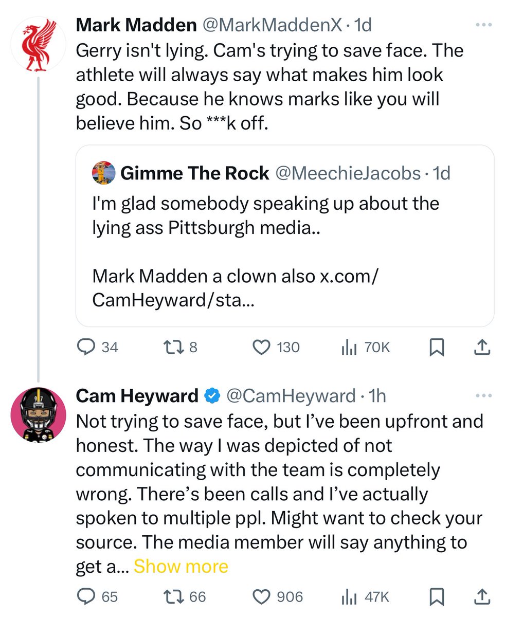I can’t believe guys like Mark Madden still have a job in sports media. Talking about a #Steelers great (on and off the field) like that.. @CamHeyward shouldn’t have given this bonehead the light of day.. Time for guys like Mark to hang it up. I’m willing to bet Cam has done more