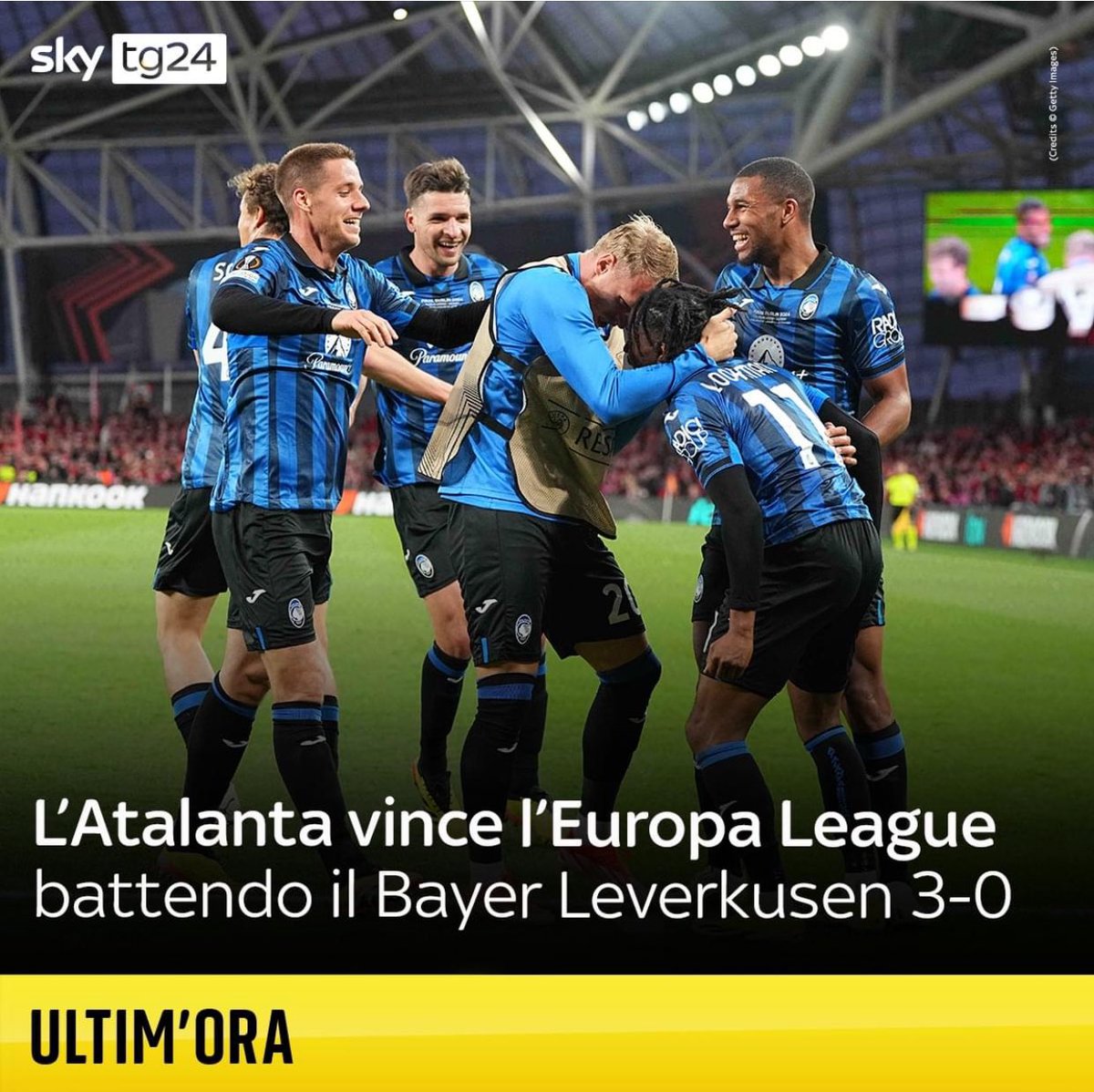 Complimenti all’Atalanta che ha portato in Italia un trofeo prestigioso! 👏🏻 🇮🇹
