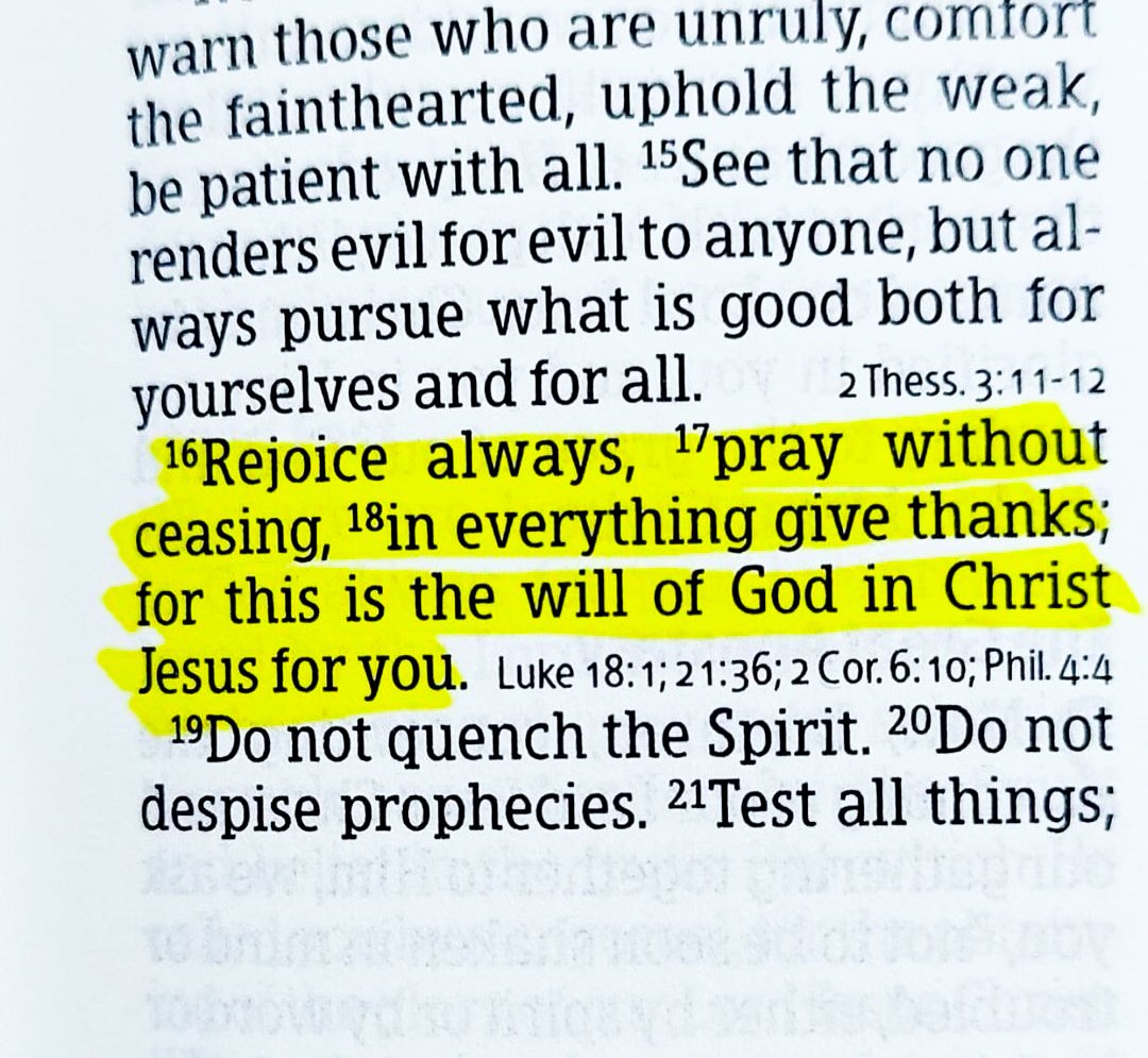 1 Thessalonians 5:16-18 ♥️