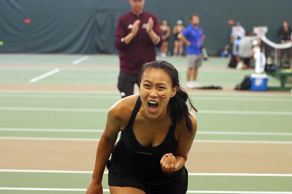 UChicago's women's tennis team will compete for its first @NCAA title on Thursday, marking the third straight year it has reached the championship match. Go Maroons! 📷 Landon Bundy