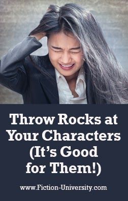 Throw Rocks at Your Characters (It’s Good for Them!) buff.ly/4bC3hOj #writing #amwriting @janice_hardy